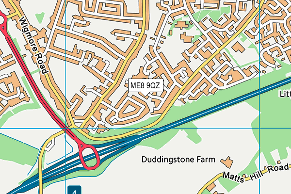 ME8 9QZ map - OS VectorMap District (Ordnance Survey) ME8 9QZ map - OS VectorMap District (Ordnance Survey)