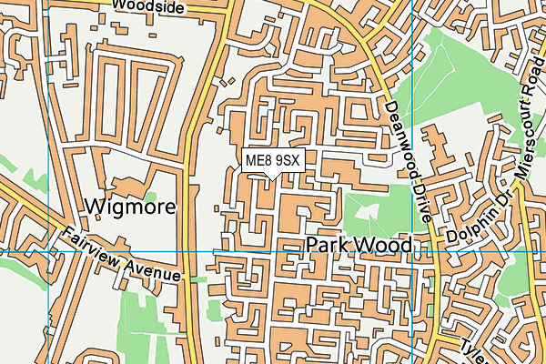 ME8 9SX map - OS VectorMap District (Ordnance Survey) ME8 9SX map - OS VectorMap District (Ordnance Survey)
