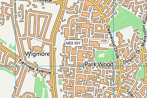 ME8 9SY map - OS VectorMap District (Ordnance Survey) ME8 9SY map - OS VectorMap District (Ordnance Survey)
