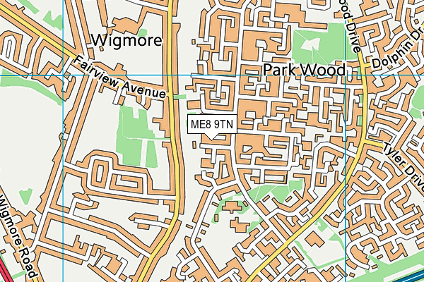 ME8 9TN map - OS VectorMap District (Ordnance Survey) ME8 9TN map - OS VectorMap District (Ordnance Survey)