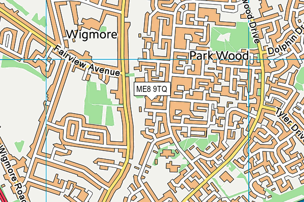 ME8 9TQ map - OS VectorMap District (Ordnance Survey) ME8 9TQ map - OS VectorMap District (Ordnance Survey)