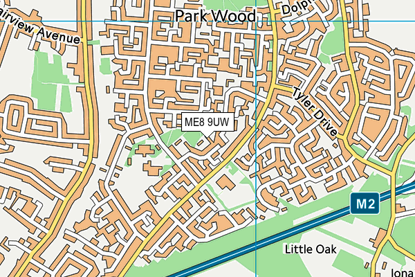 ME8 9UW map - OS VectorMap District (Ordnance Survey) ME8 9UW map - OS VectorMap District (Ordnance Survey)