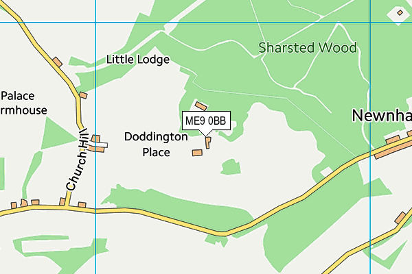 ME9 0BB map - OS VectorMap District (Ordnance Survey)
