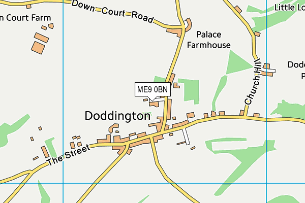 ME9 0BN map - OS VectorMap District (Ordnance Survey) ME9 0BN map - OS VectorMap District (Ordnance Survey)