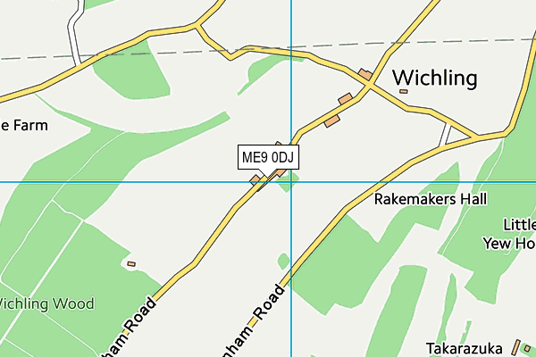 ME9 0DJ map - OS VectorMap District (Ordnance Survey) ME9 0DJ map - OS VectorMap District (Ordnance Survey)