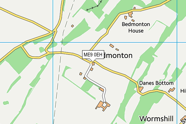 ME9 0EH map - OS VectorMap District (Ordnance Survey) ME9 0EH map - OS VectorMap District (Ordnance Survey)