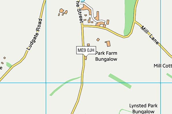 ME9 0JH map - OS VectorMap District (Ordnance Survey) ME9 0JH map - OS VectorMap District (Ordnance Survey)