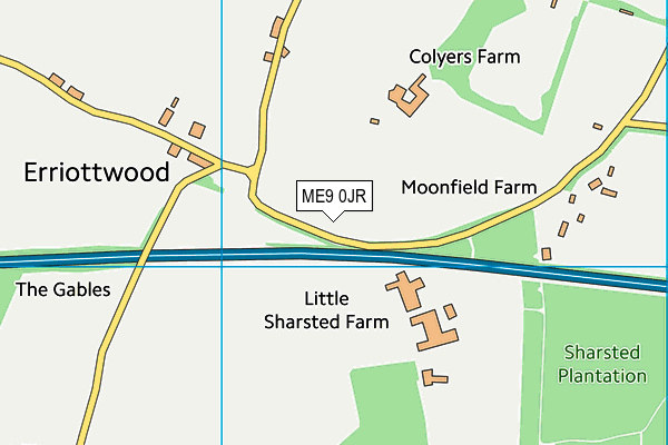 ME9 0JR map - OS VectorMap District (Ordnance Survey) ME9 0JR map - OS VectorMap District (Ordnance Survey)