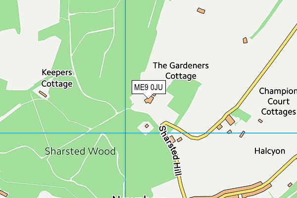 ME9 0JU map - OS VectorMap District (Ordnance Survey) ME9 0JU map - OS VectorMap District (Ordnance Survey)