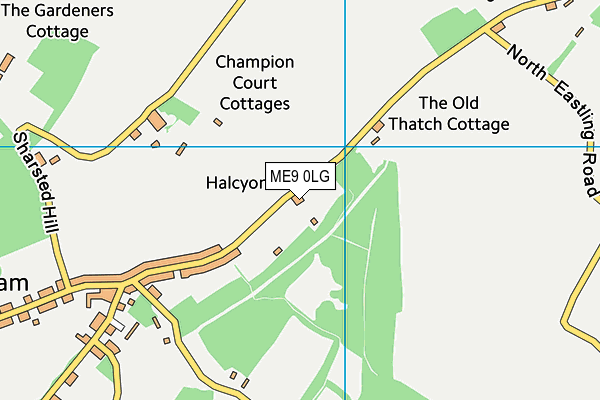 ME9 0LG map - OS VectorMap District (Ordnance Survey) ME9 0LG map - OS VectorMap District (Ordnance Survey)
