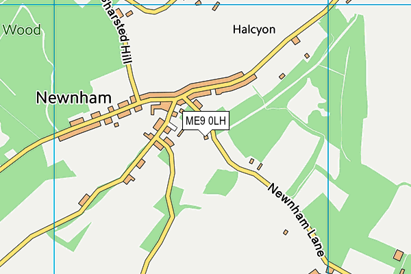 ME9 0LH map - OS VectorMap District (Ordnance Survey)