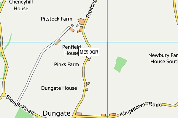ME9 0QR map - OS VectorMap District (Ordnance Survey)