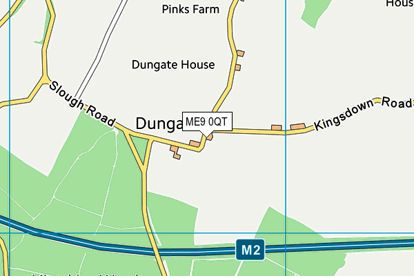 ME9 0QT map - OS VectorMap District (Ordnance Survey)