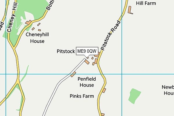 ME9 0QW map - OS VectorMap District (Ordnance Survey) ME9 0QW map - OS VectorMap District (Ordnance Survey)