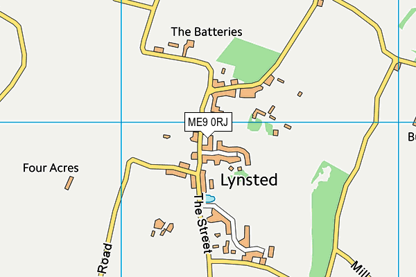 ME9 0RJ map - OS VectorMap District (Ordnance Survey) ME9 0RJ map - OS VectorMap District (Ordnance Survey)