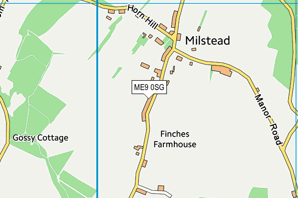 ME9 0SG map - OS VectorMap District (Ordnance Survey) ME9 0SG map - OS VectorMap District (Ordnance Survey)