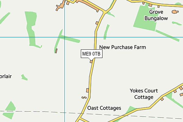 ME9 0TB map - OS VectorMap District (Ordnance Survey) ME9 0TB map - OS VectorMap District (Ordnance Survey)