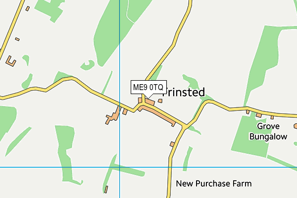 ME9 0TQ map - OS VectorMap District (Ordnance Survey) ME9 0TQ map - OS VectorMap District (Ordnance Survey)