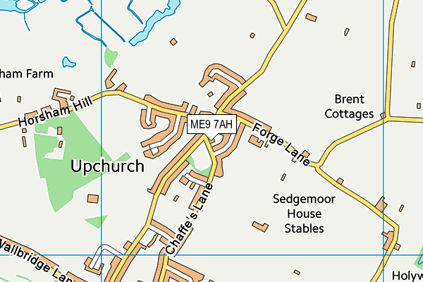 ME9 7AH map - OS VectorMap District (Ordnance Survey)
