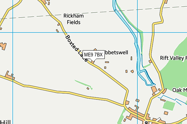 ME9 7BX map - OS VectorMap District (Ordnance Survey) ME9 7BX map - OS VectorMap District (Ordnance Survey)