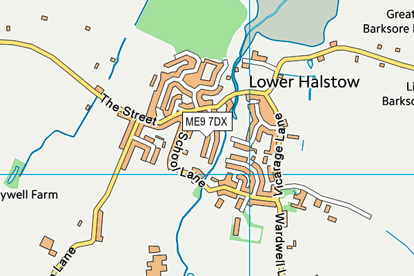 ME9 7DX map - OS VectorMap District (Ordnance Survey) ME9 7DX map - OS VectorMap District (Ordnance Survey)