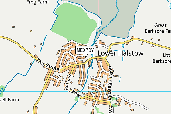 ME9 7DY map - OS VectorMap District (Ordnance Survey) ME9 7DY map - OS VectorMap District (Ordnance Survey)