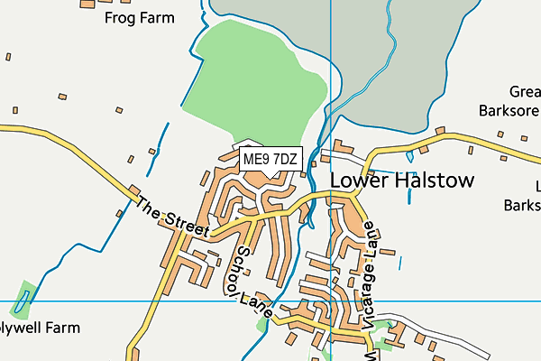 ME9 7DZ map - OS VectorMap District (Ordnance Survey) ME9 7DZ map - OS VectorMap District (Ordnance Survey)