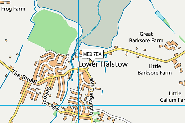ME9 7EA map - OS VectorMap District (Ordnance Survey) ME9 7EA map - OS VectorMap District (Ordnance Survey)