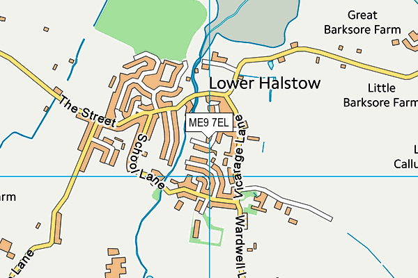 ME9 7EL map - OS VectorMap District (Ordnance Survey)