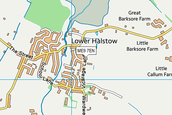 ME9 7EN map - OS VectorMap District (Ordnance Survey)