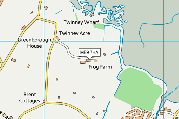 ME9 7HA map - OS VectorMap District (Ordnance Survey) ME9 7HA map - OS VectorMap District (Ordnance Survey)