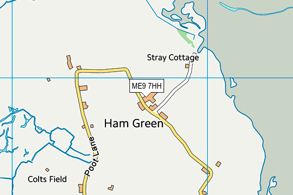 ME9 7HH map - OS VectorMap District (Ordnance Survey) ME9 7HH map - OS VectorMap District (Ordnance Survey)