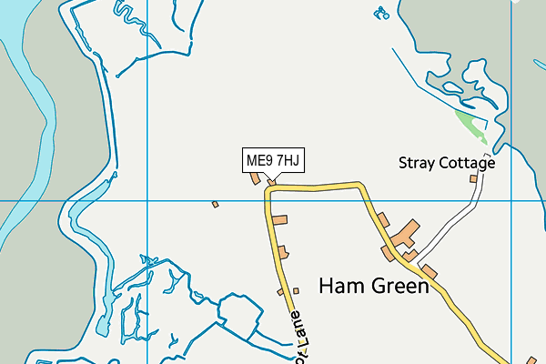 ME9 7HJ map - OS VectorMap District (Ordnance Survey) ME9 7HJ map - OS VectorMap District (Ordnance Survey)