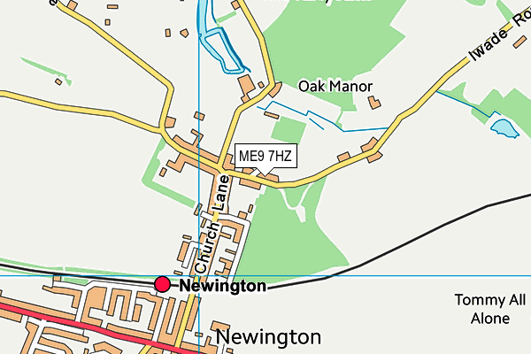 ME9 7HZ map - OS VectorMap District (Ordnance Survey) ME9 7HZ map - OS VectorMap District (Ordnance Survey)
