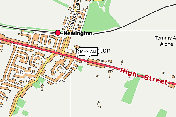 ME9 7JJ map - OS VectorMap District (Ordnance Survey) ME9 7JJ map - OS VectorMap District (Ordnance Survey)