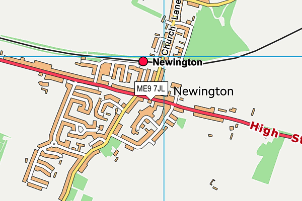 ME9 7JL map - OS VectorMap District (Ordnance Survey) ME9 7JL map - OS VectorMap District (Ordnance Survey)