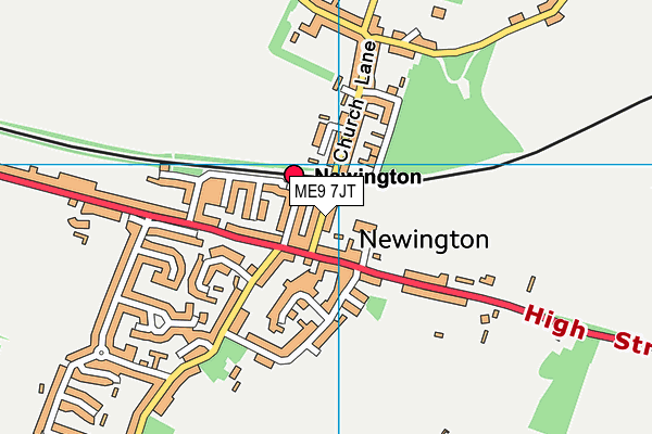 ME9 7JT map - OS VectorMap District (Ordnance Survey) ME9 7JT map - OS VectorMap District (Ordnance Survey)