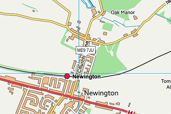 ME9 7JU map - OS VectorMap District (Ordnance Survey) ME9 7JU map - OS VectorMap District (Ordnance Survey)