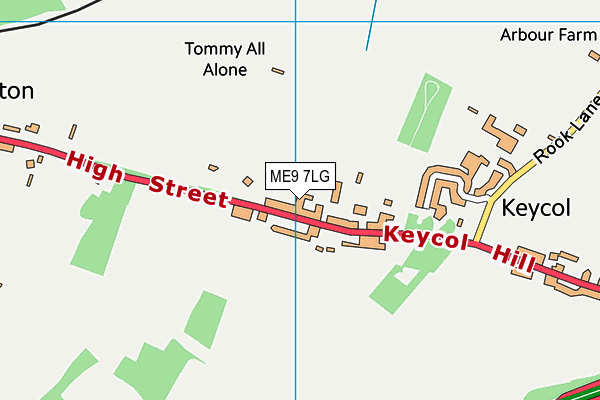 ME9 7LG map - OS VectorMap District (Ordnance Survey)