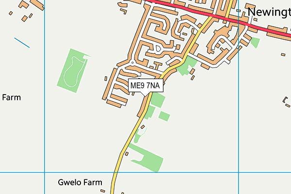 ME9 7NA map - OS VectorMap District (Ordnance Survey) ME9 7NA map - OS VectorMap District (Ordnance Survey)