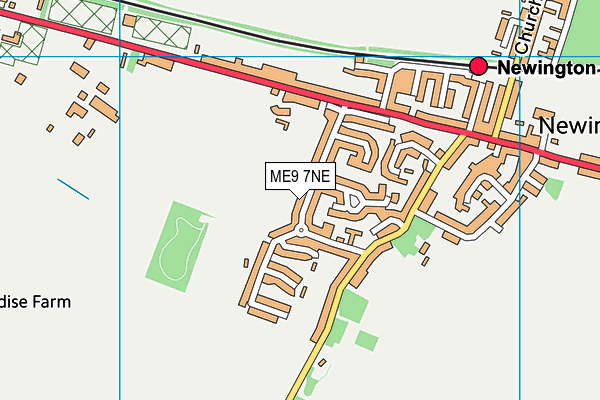 ME9 7NE map - OS VectorMap District (Ordnance Survey) ME9 7NE map - OS VectorMap District (Ordnance Survey)