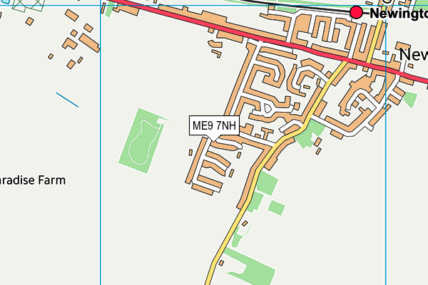 ME9 7NH map - OS VectorMap District (Ordnance Survey) ME9 7NH map - OS VectorMap District (Ordnance Survey)