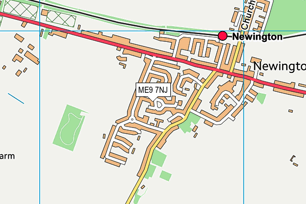ME9 7NJ map - OS VectorMap District (Ordnance Survey) ME9 7NJ map - OS VectorMap District (Ordnance Survey)