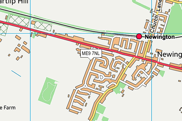 ME9 7NL map - OS VectorMap District (Ordnance Survey) ME9 7NL map - OS VectorMap District (Ordnance Survey)