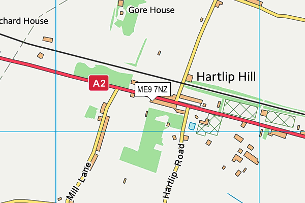 ME9 7NZ map - OS VectorMap District (Ordnance Survey) ME9 7NZ map - OS VectorMap District (Ordnance Survey)