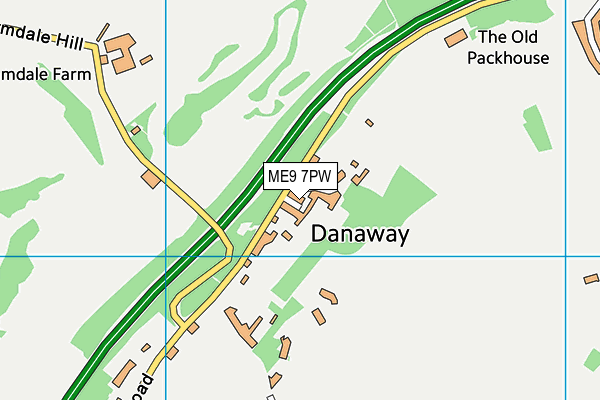 ME9 7PW map - OS VectorMap District (Ordnance Survey) ME9 7PW map - OS VectorMap District (Ordnance Survey)