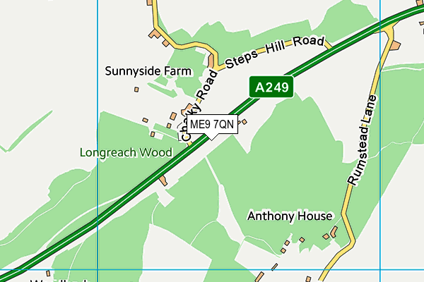 ME9 7QN map - OS VectorMap District (Ordnance Survey) ME9 7QN map - OS VectorMap District (Ordnance Survey)