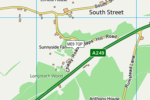 ME9 7QP map - OS VectorMap District (Ordnance Survey) ME9 7QP map - OS VectorMap District (Ordnance Survey)