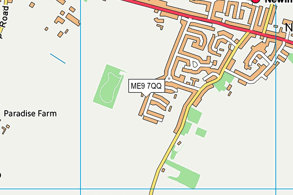 ME9 7QQ map - OS VectorMap District (Ordnance Survey) ME9 7QQ map - OS VectorMap District (Ordnance Survey)