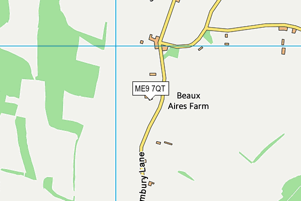 ME9 7QT map - OS VectorMap District (Ordnance Survey) ME9 7QT map - OS VectorMap District (Ordnance Survey)